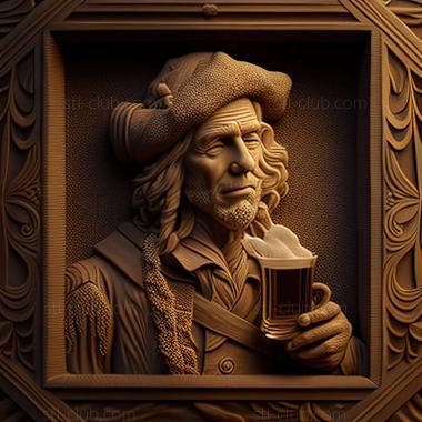 3D model Rembrandt Drank American artist (STL)